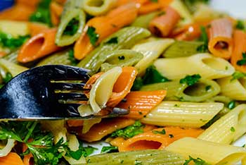 penne pasta with parsley